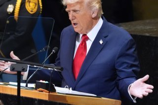 Donald Trump a évoqué "la belle Suisse" à New York mardi. KEYSTONE/AP/Evan Vucci